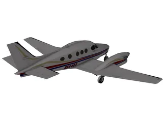 Beechcraft King Air C90GT 3D Model preview
