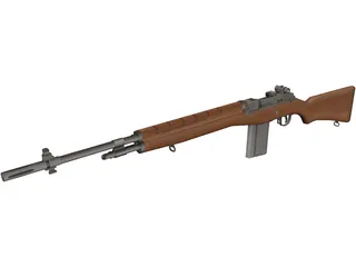 M14 Rifle 3D Model preview