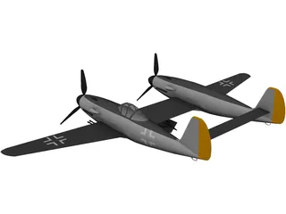 Messerschmitt ME 609 3D Model preview