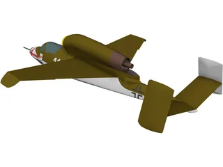 Heinkel HE 162 3D Model preview