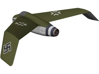 Heinkel P1078C 3D Model preview