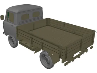 UAZ 452d 3D Model preview