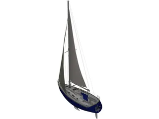 SL30 Sailing Ship 3D Model preview