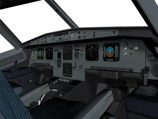 Airbus A321 Cockpit 3D Model preview