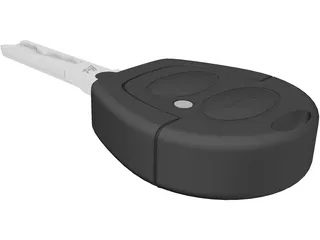 Electronic Car Key 3D Model preview