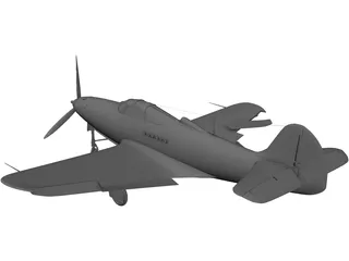 COBRA Airplane 3D Model preview