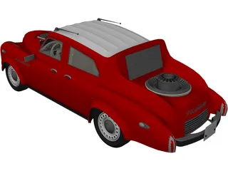 Gaz-M20 Pobeda (1970) 3D Model preview