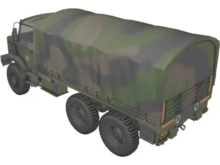 Renault GBC 180 Army Truck 3D Model preview