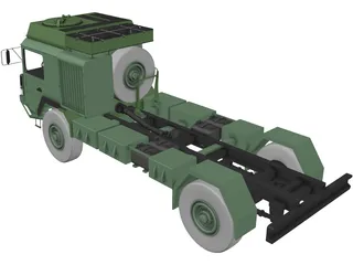 MAN Military Truck 3D Model preview