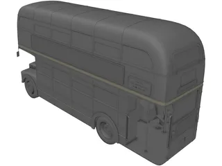London Bus 3D Model preview