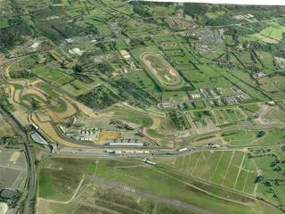 Le Mans Racing Circuit 3D Model preview