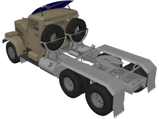 KrAZ 256 B1 3D Model preview