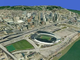 Cincinnati City 3D Model preview