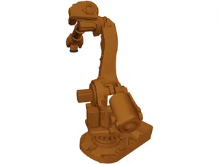 Robot 6 Axis 3D Model preview