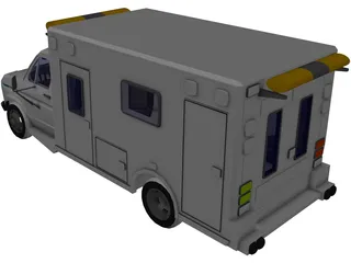 Ford Ambulance 3D Model preview