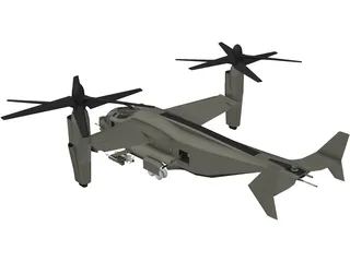 Bell-Boeing V-22 Osprey 3D Model preview