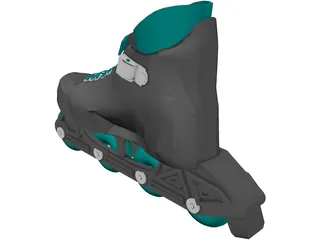 Roller Skate AZ-912 Yonex 3D Model preview