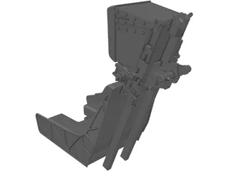 F-18 Seat 3D Model preview