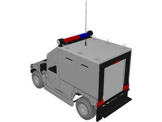 SWAT Car 3D Model preview