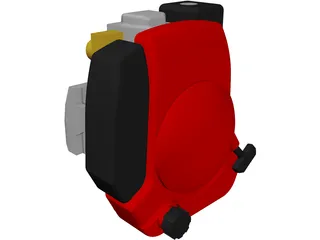 Honda GXV160 Engine 3D Model preview