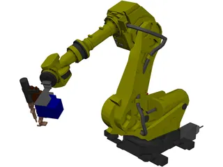Fanuc R-2000 Robot Arm 3D Model preview