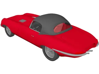Jaguar E-type 3D Model preview