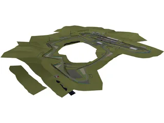 Hungaroring (Hungarian Race Track) 3D Model preview