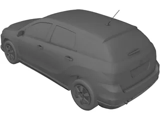 Toyota Matrix 3D Model preview