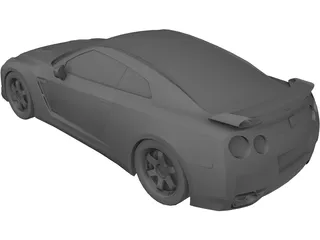 Nissan GT-R Spec-V 3D Model preview