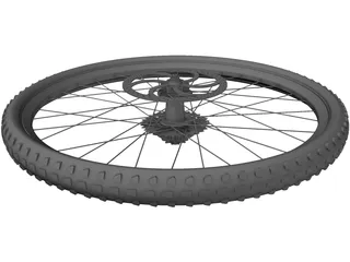 Wheel MTB Rear 3D Model preview