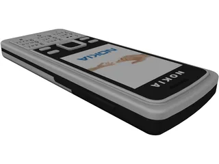 Phone Nokia 6300 3D Model preview