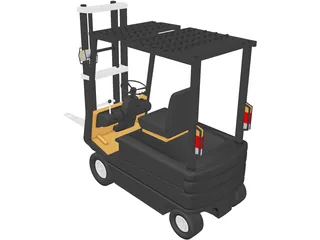 Forklift 3D Model preview