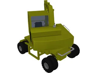 Backhoe 3D Model preview