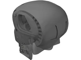 Terminator Head 3D Model preview