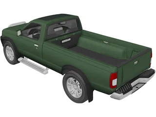 Nissan Navara D22 DX 4X4 3D Model preview