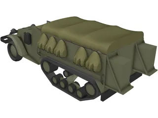 M3 Hulftruck 3D Model preview