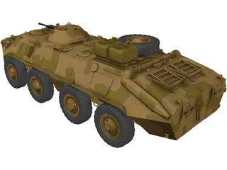 BTR-70 3D Model preview
