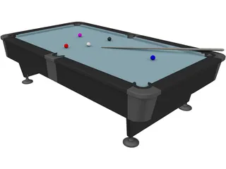 Billiard Table 3D Model preview