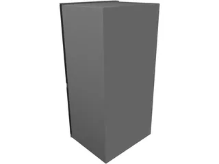Refrigerator Sharp SJ F77PCS 3D Model preview