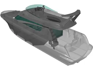 Janneau Motorboat P46 3D Model preview