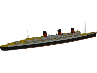 RMS Queen Mary 3D Model preview