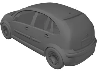 Citroen C3 3D Model preview