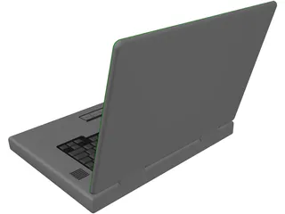 Dell M90 15 inch Laptop Computer 3D Model preview
