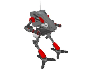Vulture Mech 3D Model preview