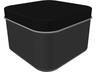 Drawn Metal Tin Can 3D Model preview