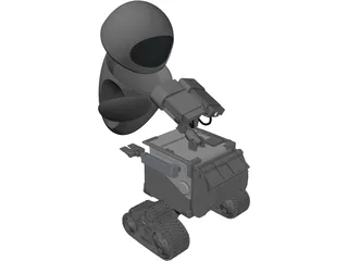 WALL-E and EVA 3D Model preview