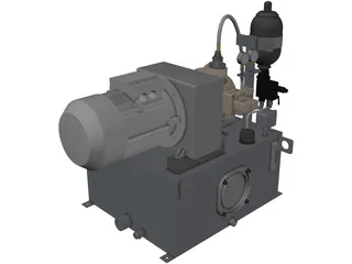Hydraulic System 3D Model preview