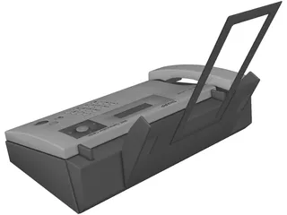 Sharp UX-BS60H Phone Fax Machine 3D Model preview