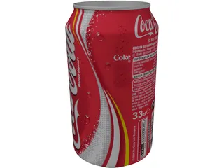 Coca Cola Coke Can 3D Model preview