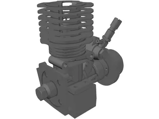 RC Motor Assembly 3D Model preview